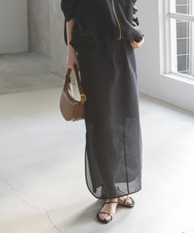 Noble | ミルキーシアーロングスカート(スカート)