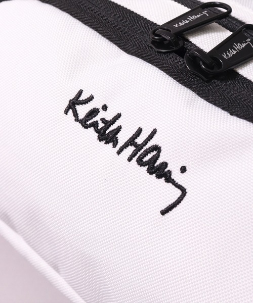Keith Haring（キース・ヘリング）の「(LF)【Keith Haring】【heart】グログラン ウエストバッグ（ボディバッグ/ウエストポーチ・レディース・ブラック/オフホワイト・ONE SIZE）」の16枚目の写真