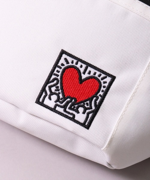 Keith Haring（キース・ヘリング）の「(LF)【Keith Haring】【heart】グログラン ウエストバッグ（ボディバッグ/ウエストポーチ・レディース・ブラック/オフホワイト・ONE SIZE）」の20枚目の写真