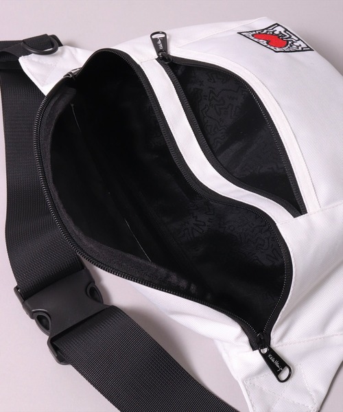 Keith Haring（キース・ヘリング）の「(LF)【Keith Haring】【heart】グログラン ウエストバッグ（ボディバッグ/ウエストポーチ・レディース・ブラック/オフホワイト・ONE SIZE）」の22枚目の写真
