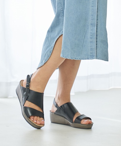 セール】【WEB限定】【3E】クロスデザインサンダル（サンダル）｜ing