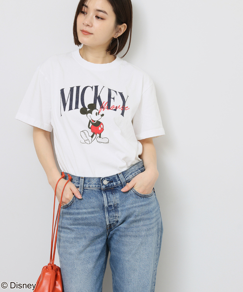 GOOD ROCK SPEED(グッドロックスピード)の「【GOOD ROCK SPEED / グッドロックスピード】<MICKEY MOUSE>TEE:Tシャツ(Tシャツ/カットソー・レディース・ホワイト/ネイビー・FREE)」の8枚目の写真