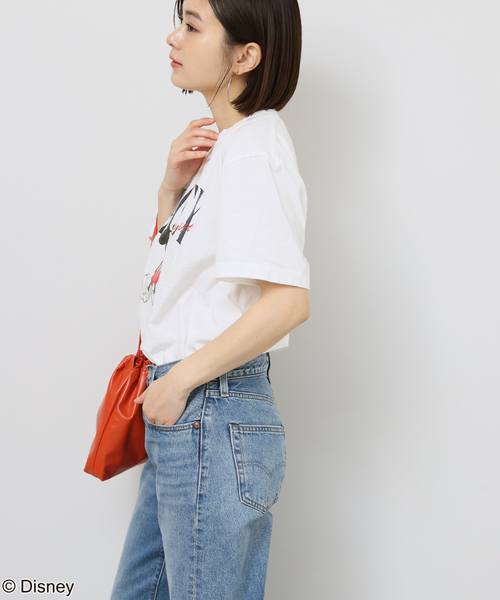 GOOD ROCK SPEED(グッドロックスピード)の「【GOOD ROCK SPEED / グッドロックスピード】<MICKEY MOUSE>TEE:Tシャツ(Tシャツ/カットソー・レディース・ホワイト/ネイビー・FREE)」の10枚目の写真