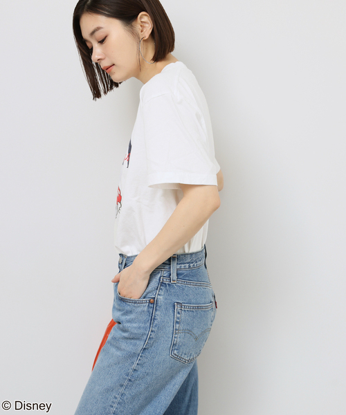 GOOD ROCK SPEED(グッドロックスピード)の「【GOOD ROCK SPEED / グッドロックスピード】<MICKEY MOUSE>TEE:Tシャツ(Tシャツ/カットソー・レディース・ホワイト/ネイビー・FREE)」の11枚目の写真