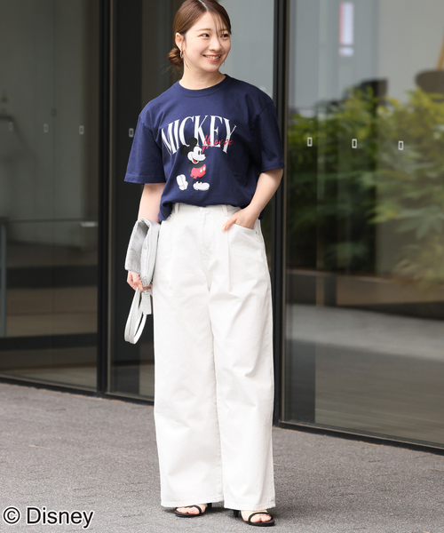 GOOD ROCK SPEED(グッドロックスピード)の「【GOOD ROCK SPEED / グッドロックスピード】<MICKEY MOUSE>TEE:Tシャツ(Tシャツ/カットソー・レディース・ホワイト/ネイビー・FREE)」の14枚目の写真