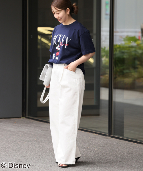 GOOD ROCK SPEED(グッドロックスピード)の「【GOOD ROCK SPEED / グッドロックスピード】<MICKEY MOUSE>TEE:Tシャツ(Tシャツ/カットソー・レディース・ホワイト/ネイビー・FREE)」の15枚目の写真