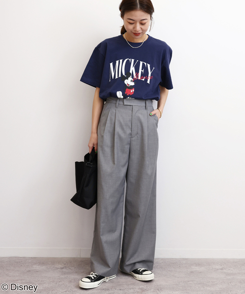GOOD ROCK SPEED(グッドロックスピード)の「【GOOD ROCK SPEED / グッドロックスピード】<MICKEY MOUSE>TEE:Tシャツ(Tシャツ/カットソー・レディース・ホワイト/ネイビー・FREE)」の17枚目の写真