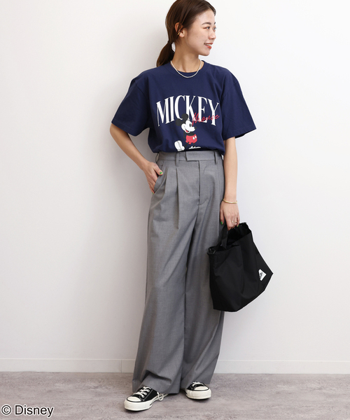 GOOD ROCK SPEED(グッドロックスピード)の「【GOOD ROCK SPEED / グッドロックスピード】<MICKEY MOUSE>TEE:Tシャツ(Tシャツ/カットソー・レディース・ホワイト/ネイビー・FREE)」の18枚目の写真