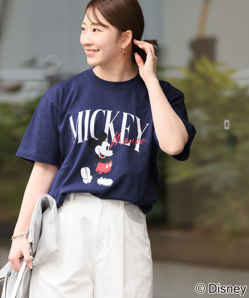 GOOD ROCK SPEED(グッドロックスピード)の「【GOOD ROCK SPEED / グッドロックスピード】<MICKEY MOUSE>TEE:Tシャツ(Tシャツ/カットソー・レディース・ホワイト/ネイビー・FREE)」の22枚目の写真