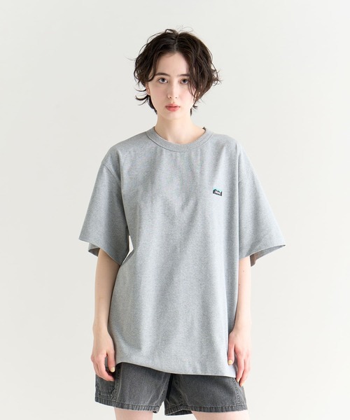 NANGA（ナンガ）の「ECO HYBRID BOX LOGO EMBROIDERY TEE / エコハイブリッド ボックスロゴ エンブロイダリー ティー（Tシャツ/カットソー・メンズ・ブラック/ホワイト/ライトグレー/イエロー/サーモンピンク・XL/L/M/S）」の11枚目の写真