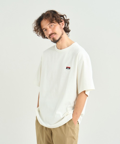 NANGA（ナンガ）の「ECO HYBRID BOX LOGO EMBROIDERY TEE / エコハイブリッド ボックスロゴ エンブロイダリー ティー（Tシャツ/カットソー・メンズ・ブラック/ホワイト/ライトグレー/イエロー/サーモンピンク/ダークネイビー・XL/L/M/S）」の19枚目の写真