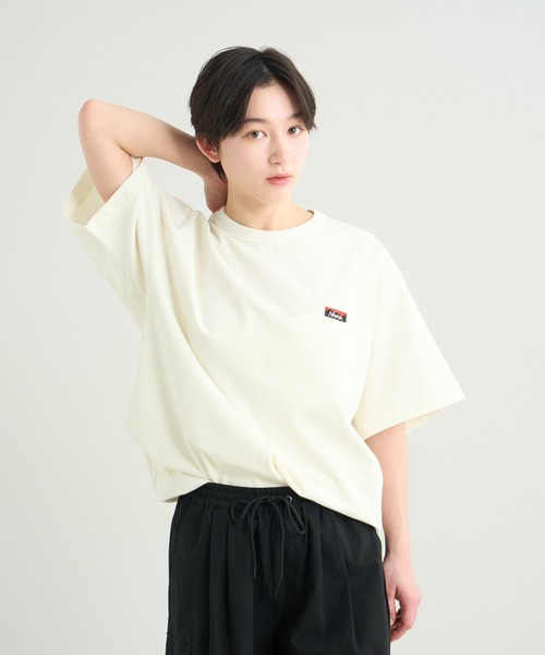 NANGA（ナンガ）の「ECO HYBRID BOX LOGO EMBROIDERY TEE / エコハイブリッド ボックスロゴ エンブロイダリー ティー（Tシャツ/カットソー・メンズ・ブラック/ホワイト/ライトグレー/イエロー/サーモンピンク/ダークネイビー・XL/L/M/S）」の22枚目の写真