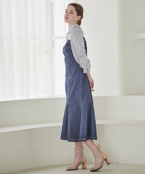 アンドクチュール デニムライクアンサンブルワンピース One Piece