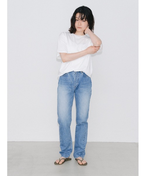 ENCIRCLE（エンサークル）の「【ENCIRCLE/エンサークル】Go to jeans/ゴートゥージーンズ（デニム）（デニムパンツ・レディース・ワンウォッシュ/ブラック・3/2/1）」の3枚目の写真