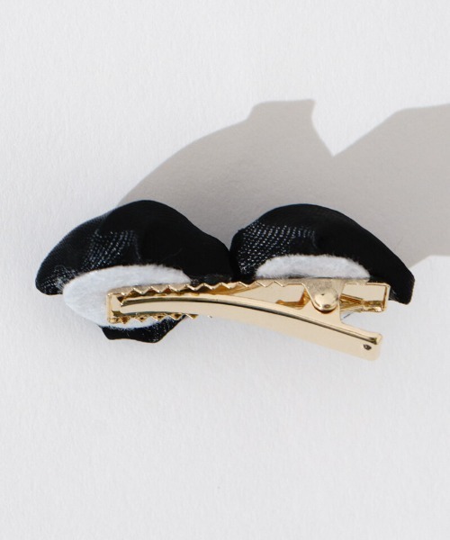 flower（フラワー）の「ロージークリップ（バレッタ/ヘアクリップ・レディース・ブラック/アイボリー・FREE）」の7枚目の写真