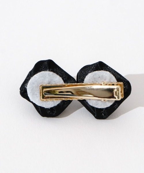 flower（フラワー）の「ロージークリップ（バレッタ/ヘアクリップ・レディース・ブラック/アイボリー・FREE）」の8枚目の写真