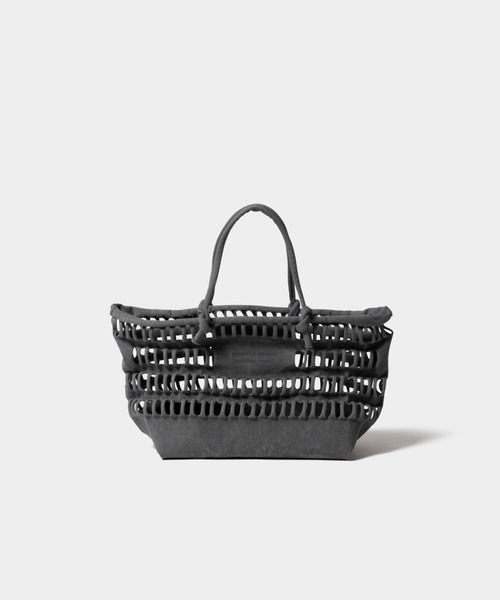 beautiful people（ビューティフルピープル）の「konbu knit shopping busket bag（かごバッグ・レディース・ダークグレー/イエロー/ダークグリーン/ブルー・FREE）」の5枚目の写真