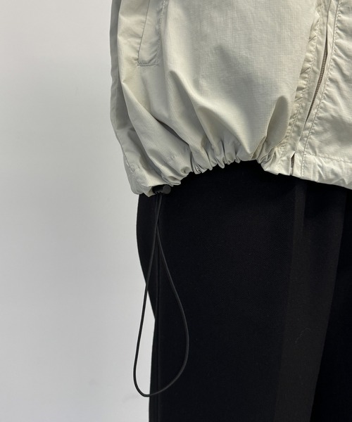 CANAL JEAN（キャナルジーン）の「choice_cnl　トレーニングジャケット（ナイロンジャケット・レディース・ライトグレー/ネイビー・ONE SIZE）」の15枚目の写真