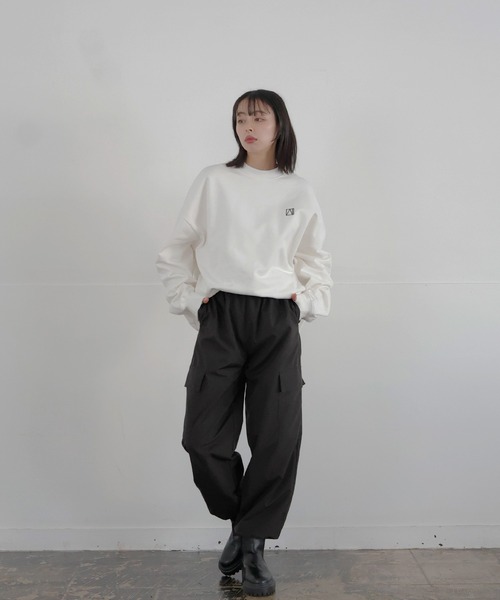 LIAN（リアン）の「ベネシャンカーゴパンツ（カーゴパンツ・レディース・チャコールグレー/ブラック/ピンク/アイボリー・FREE）」の5枚目の写真