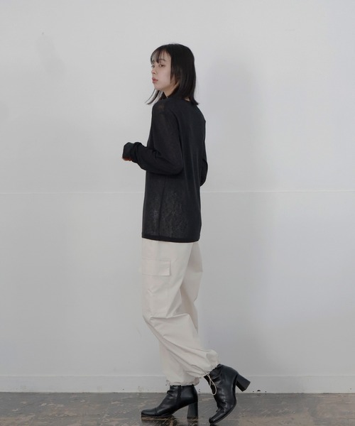 LIAN（リアン）の「ベネシャンカーゴパンツ（カーゴパンツ・レディース・チャコールグレー/ブラック/ピンク/アイボリー・FREE）」の22枚目の写真