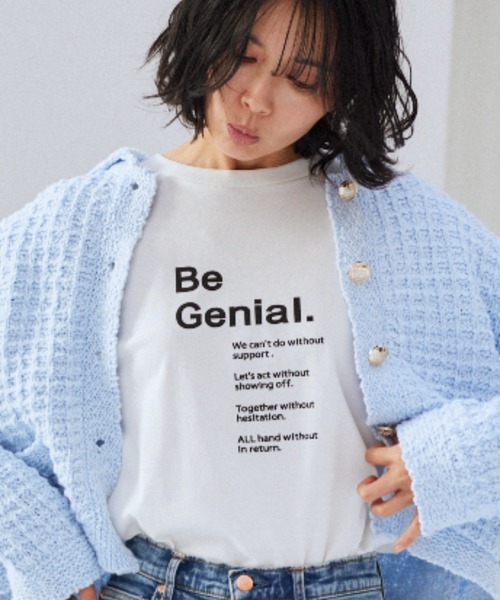 BARNYARDSTORM（バンヤードストーム）の「BARNYARDSTORM / ＧＥＮＩＡＬロンＴ（Tシャツ/カットソー・レディース・ホワイト/チャコール・S/M）」の3枚目の写真