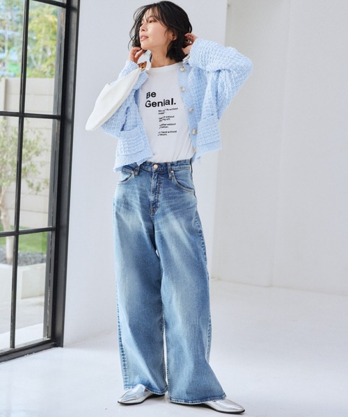 BARNYARDSTORM（バンヤードストーム）の「BARNYARDSTORM / ＧＥＮＩＡＬロンＴ（Tシャツ/カットソー・レディース・ホワイト/チャコール・S/M）」の4枚目の写真