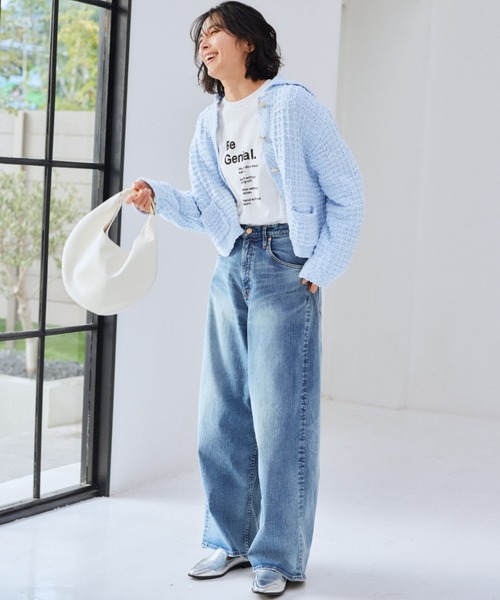 BARNYARDSTORM（バンヤードストーム）の「BARNYARDSTORM / ＧＥＮＩＡＬロンＴ（Tシャツ/カットソー・レディース・ホワイト/チャコール・S/M）」の5枚目の写真