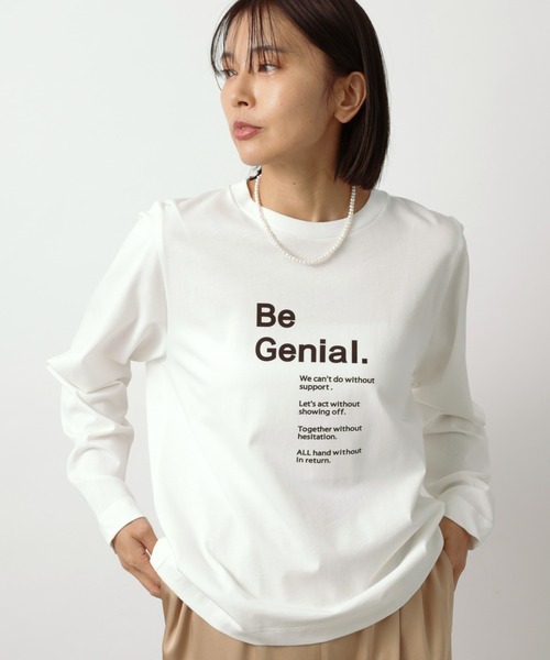 BARNYARDSTORM（バンヤードストーム）の「BARNYARDSTORM / ＧＥＮＩＡＬロンＴ（Tシャツ/カットソー・レディース・ホワイト/チャコール・S/M）」の21枚目の写真
