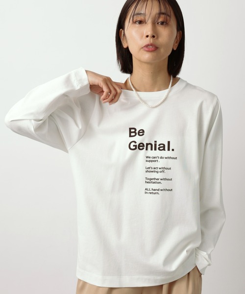 BARNYARDSTORM（バンヤードストーム）の「BARNYARDSTORM / ＧＥＮＩＡＬロンＴ（Tシャツ/カットソー・レディース・ホワイト/チャコール・S/M）」の22枚目の写真