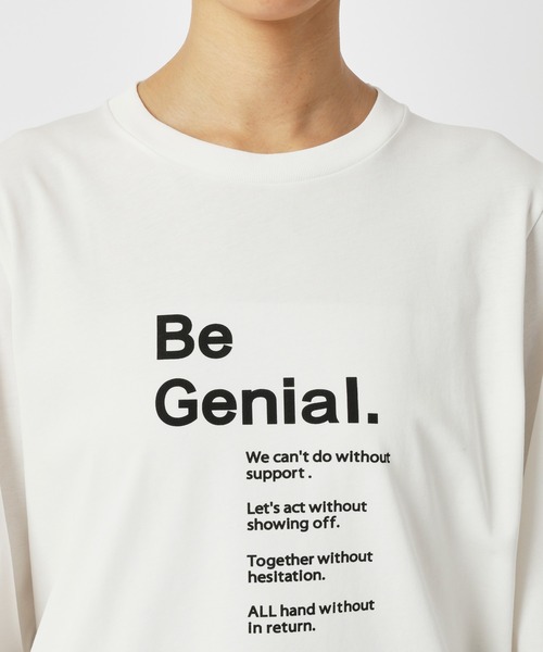 BARNYARDSTORM（バンヤードストーム）の「BARNYARDSTORM / ＧＥＮＩＡＬロンＴ（Tシャツ/カットソー・レディース・ホワイト/チャコール・S/M）」の16枚目の写真