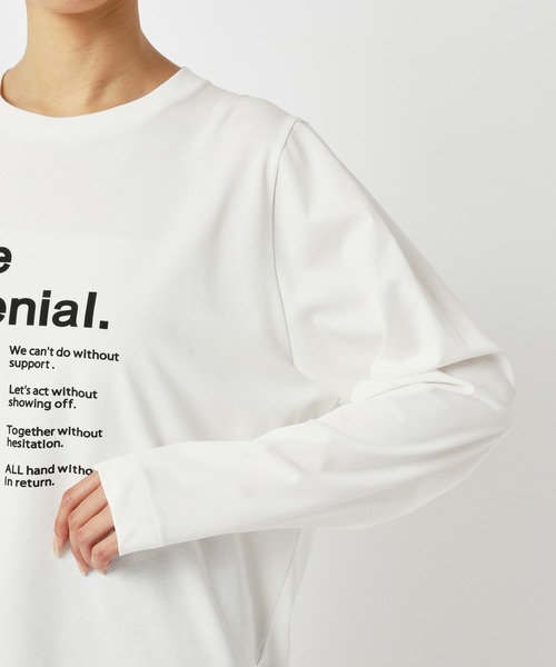 BARNYARDSTORM（バンヤードストーム）の「BARNYARDSTORM / ＧＥＮＩＡＬロンＴ（Tシャツ/カットソー・レディース・ホワイト/チャコール・S/M）」の17枚目の写真