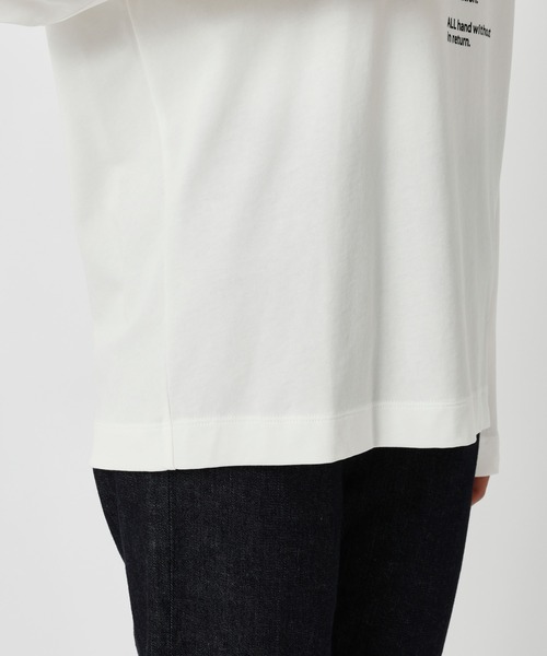 BARNYARDSTORM（バンヤードストーム）の「BARNYARDSTORM / ＧＥＮＩＡＬロンＴ（Tシャツ/カットソー・レディース・ホワイト/チャコール・S/M）」の10枚目の写真