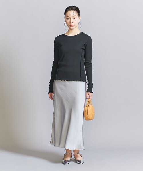 【新品】beauty&youth メローステッチ クルーネック カットソー BEAUTY&YOUTH UNITED ARROWS（ビューティーアンドユース