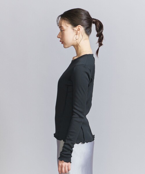 【新品】beauty&youth メローステッチ クルーネック カットソー BEAUTY&YOUTH UNITED ARROWS（ビューティーアンドユース