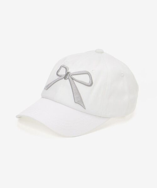 MAJESTIC LEGON(マジェスティックレゴン)の「リボンモチーフCAP(キャップ・レディース・オフホワイト/ピンク/ネイビー・FREE)」の13枚目の写真