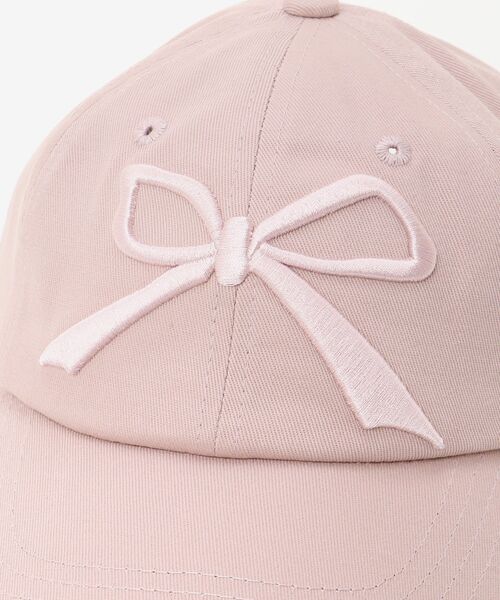 MAJESTIC LEGON(マジェスティックレゴン)の「リボンモチーフCAP(キャップ・レディース・オフホワイト/ピンク/ネイビー・FREE)」の5枚目の写真
