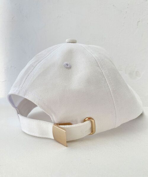 MAJESTIC LEGON(マジェスティックレゴン)の「リボンモチーフCAP(キャップ・レディース・オフホワイト/ピンク/ネイビー・FREE)」の4枚目の写真