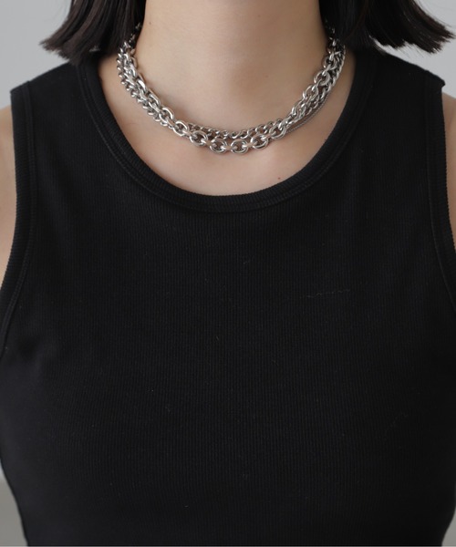 FREE'S MART(フリーズマート)の「カップ付きアメスリショート丈タンクトップ(カップ取り外し可)(タンクトップ・レディース・ピンク/ブラック/オフホワイト・FREE)」の17枚目の写真