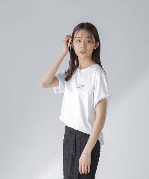 Odub（オーダブ）の「Odub/別注 プリントTシャツ（Tシャツ/カットソー・レディース・ホワイト/ブラウン/チャコール・FREE）」の10枚目の写真