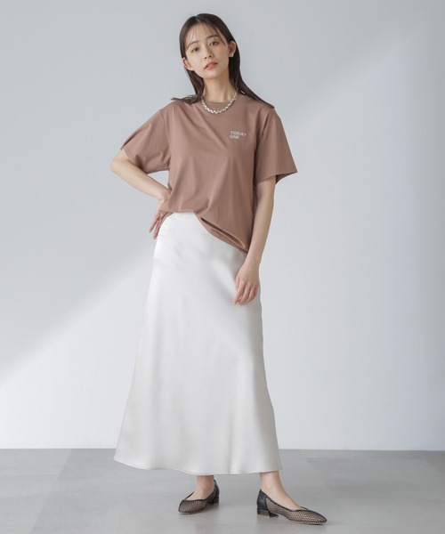 Odub（オーダブ）の「Odub/別注 プリントTシャツ（Tシャツ/カットソー・レディース・ホワイト/ブラウン/チャコール・FREE）」の16枚目の写真