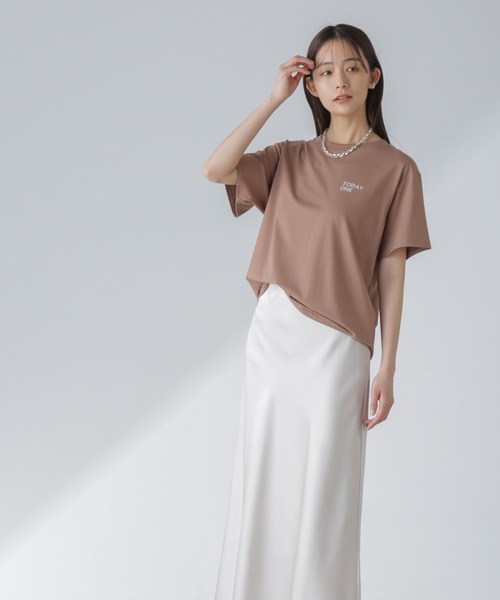 Odub（オーダブ）の「Odub/別注 プリントTシャツ（Tシャツ/カットソー・レディース・ホワイト/ブラウン/チャコール・FREE）」の17枚目の写真