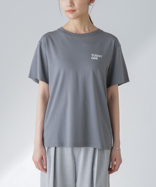 Odub（オーダブ）の「Odub/別注 プリントTシャツ（Tシャツ/カットソー・レディース・ホワイト/ブラウン/チャコール・FREE）」の19枚目の写真