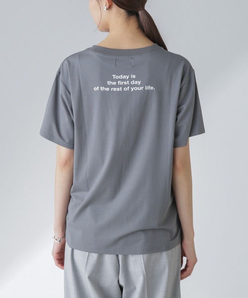 Odub（オーダブ）の「Odub/別注 プリントTシャツ（Tシャツ/カットソー・レディース・ホワイト/ブラウン/チャコール・FREE）」の21枚目の写真