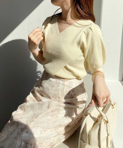 セール】SMサイズ展開/水彩花マーメイドスカート【WEB限定商品