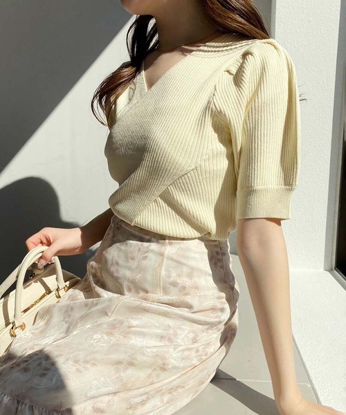 水彩花柄マーメイドスカート セール】SMサイズ展開/水彩花マーメイドスカート【WEB限定商品
