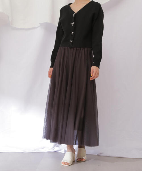 JILL by JILL STUART(ジルバイジルスチュアート)の「◇ウエストロゴチュールスカート(スカート・レディース・ホワイト/ピンク/グレー系その他・FREE)」の18枚目の写真