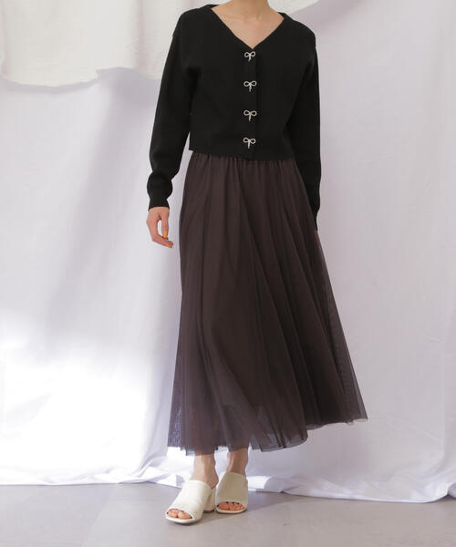 JILL by JILL STUART(ジルバイジルスチュアート)の「◇ウエストロゴチュールスカート(スカート・レディース・ホワイト/ピンク/グレー系その他・FREE)」の21枚目の写真