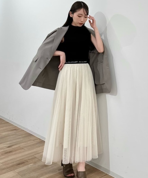 JILL by JILL STUART(ジルバイジルスチュアート)の「◇ウエストロゴチュールスカート(スカート・レディース・ホワイト/ピンク/グレー系その他・FREE)」の11枚目の写真