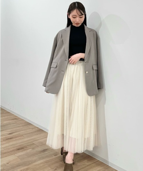 JILL by JILL STUART(ジルバイジルスチュアート)の「◇ウエストロゴチュールスカート(スカート・レディース・ホワイト/ピンク/グレー系その他・FREE)」の10枚目の写真