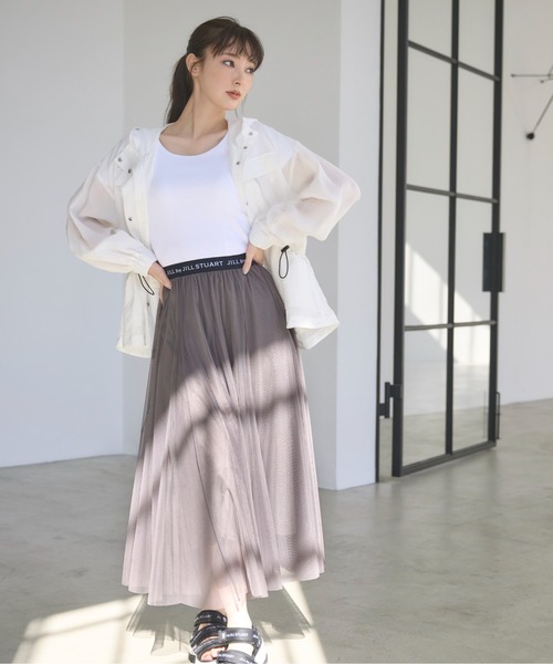JILL by JILL STUART(ジルバイジルスチュアート)の「◇ウエストロゴチュールスカート(スカート・レディース・ホワイト/ピンク/グレー系その他・FREE)」の12枚目の写真